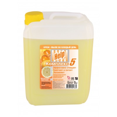 Жидкое мыло "Help" Цитрусовая фантазия 5 кг